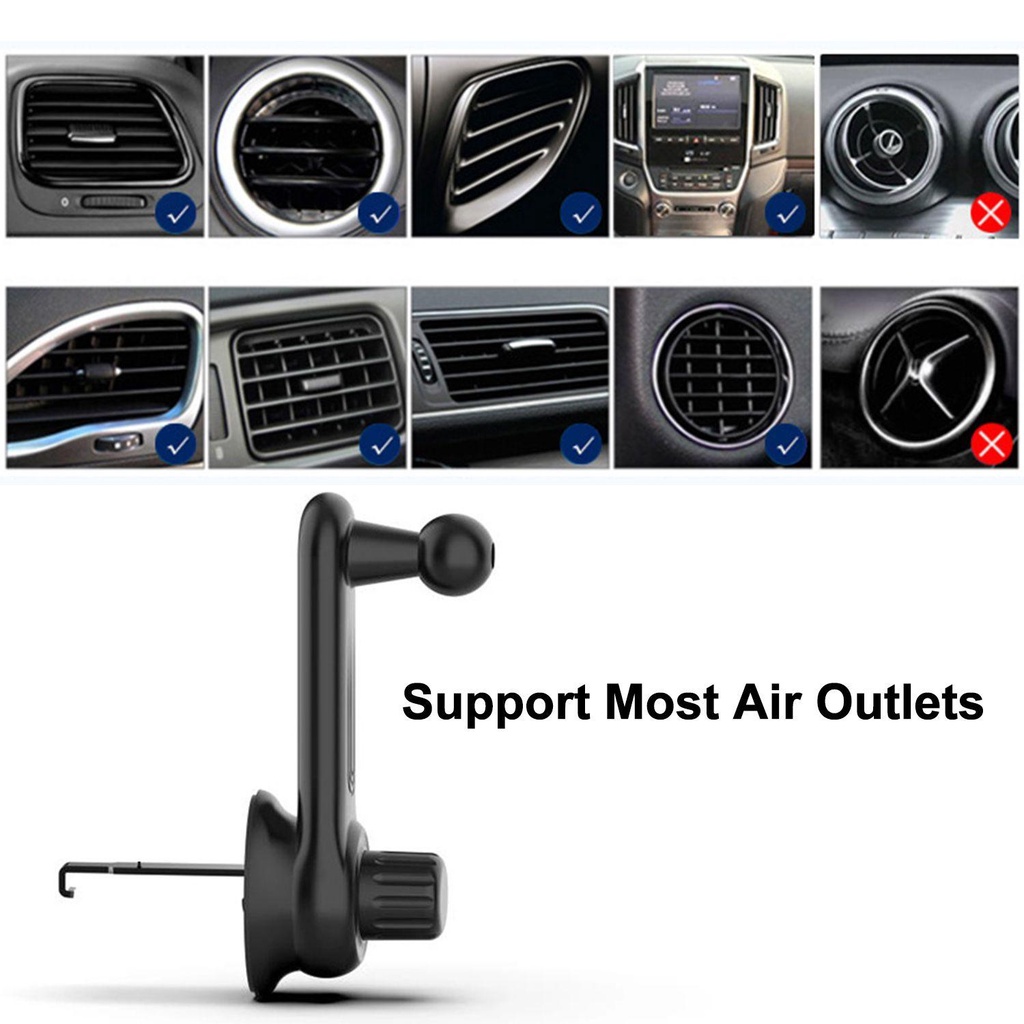 TOP Holder Telepon Mobil Fixed Travel Air Vent Bracket Base