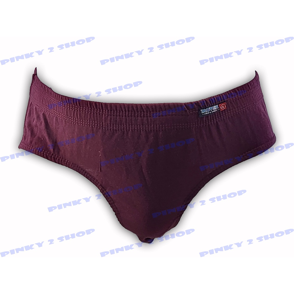 3PCS CELANA DALAM PRIA CD LAKI-LAKI KATUN POLOS SEMPAK COWOK DUS INOTEX UKURAN M,L,XL