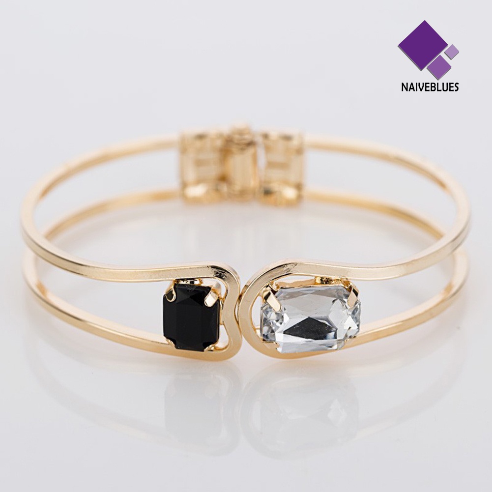 Naiveblue &gt; Gelang Bangle Cuff Warna Emas Untuk Wanita
