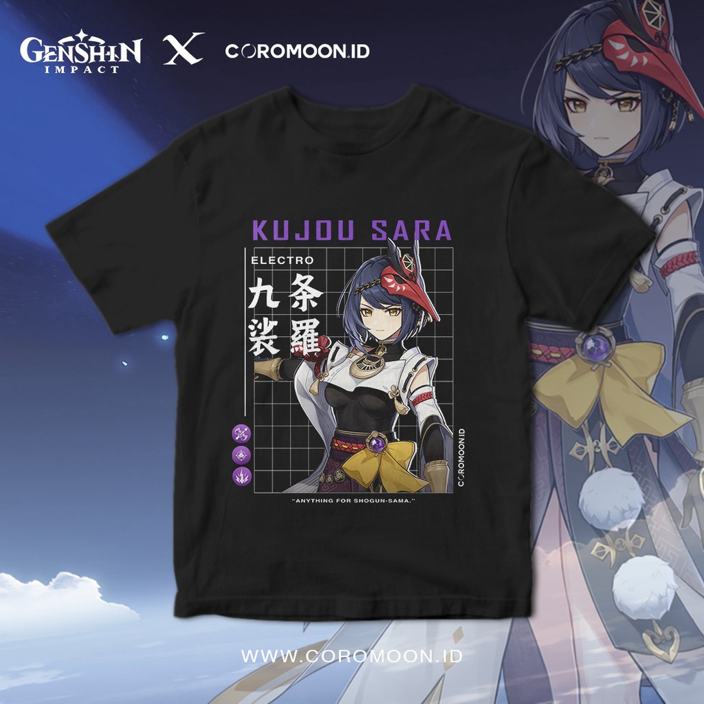 KUJOU SARA - Kaos Game Genshin Impact