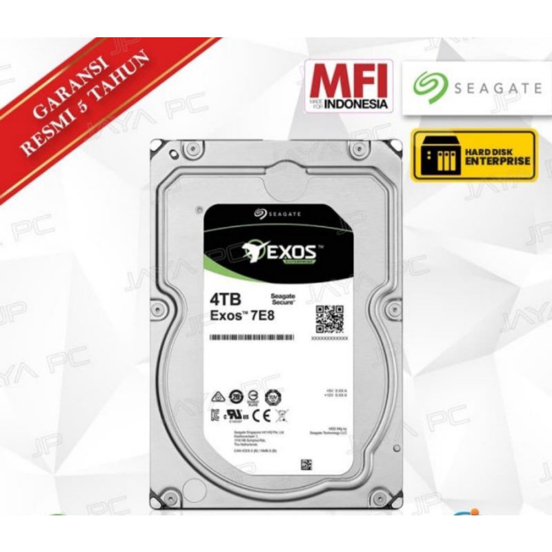 Seagate Exos enterprise Cap 4TB 3.5" HDD/Hardisk