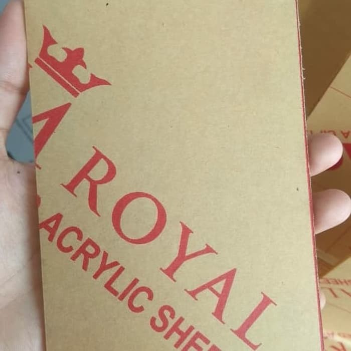 

akrilik lembaran merk royal (uk 122 x 244 cm) bening 3mm I NEW21