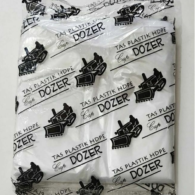 [100Pcs] Kantong Kresek Bening Ukuran 15 / Kantong Kresek Dozer Hitam Untuk Makanan dan Tebal murah