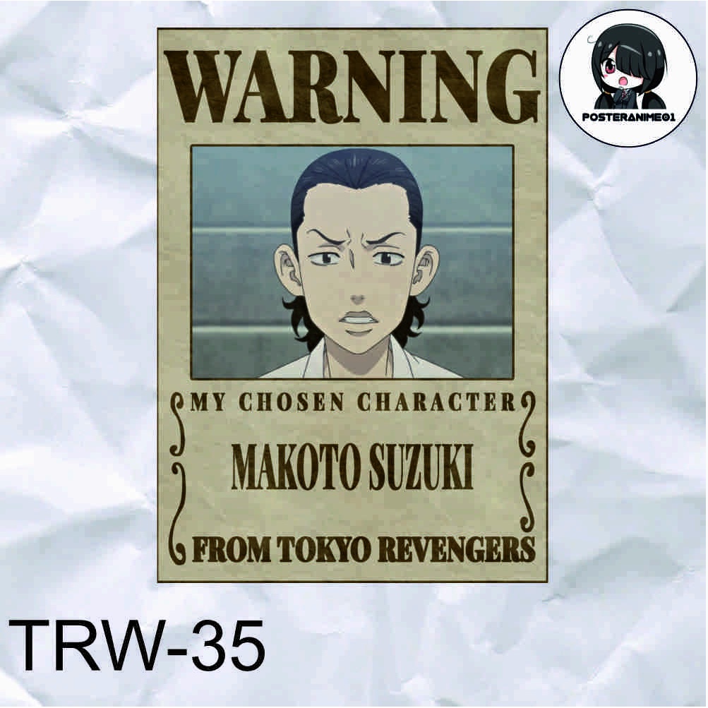 Poster Anime Tokyo Revengers | Poster Anime Tokyo Revengers Warning Aesthetic | DRAKEN | MIKEY | TERLENGKAP-35.MAKOTO