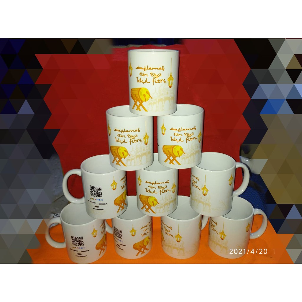 Souvenir mug gelas mug custom mug souvenir mug full color full warna unik
