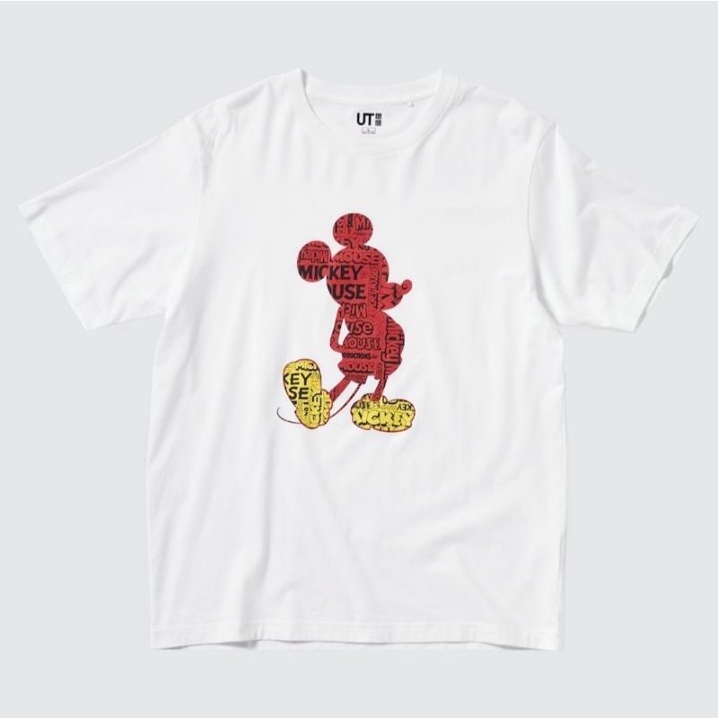 UNIQLO - UT Mickey Stands Lengan Pendek, White