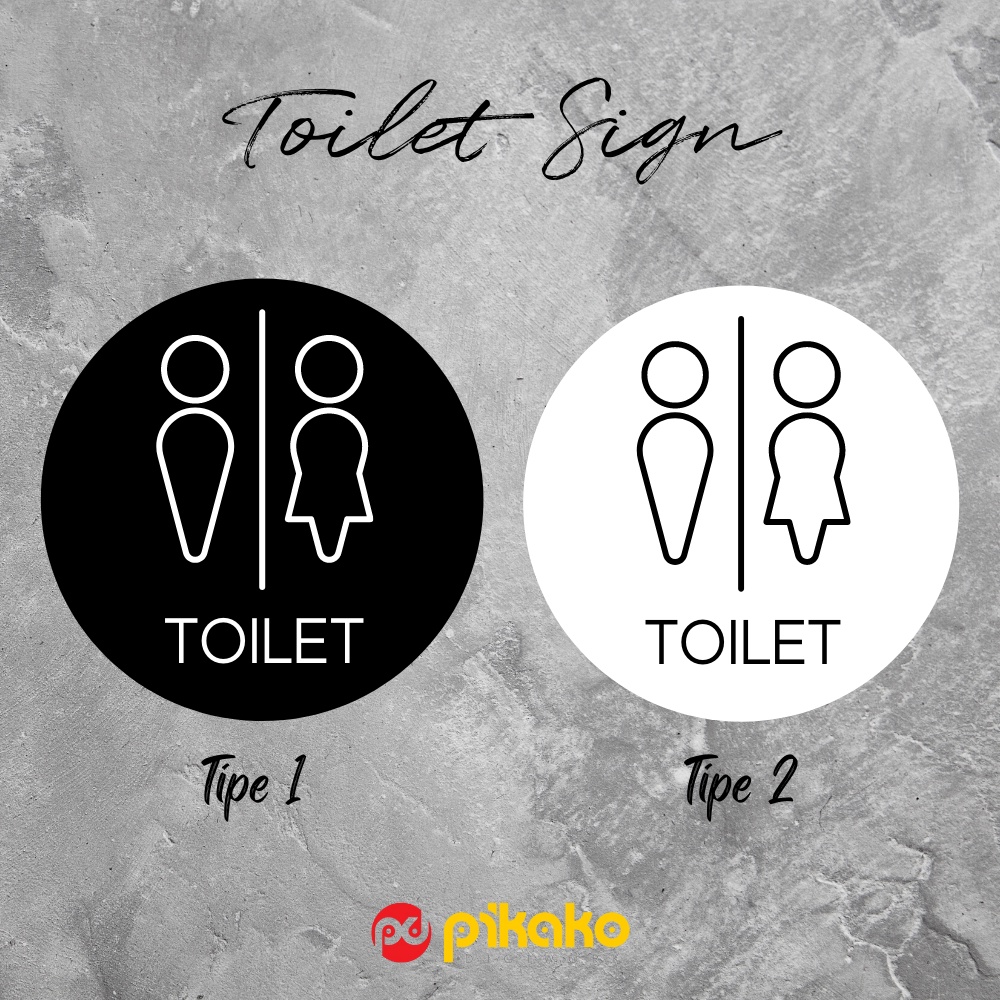 

Sign Board Signage Acrylic Papan Akrilik Toilet Kamar Mandi