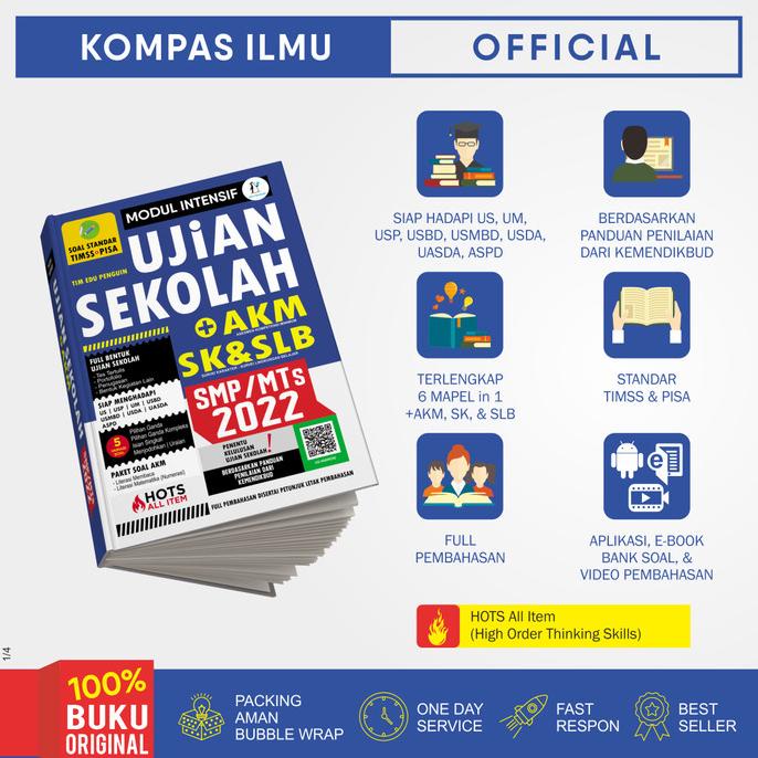 

Buku MODUL INTENSIF UJIAN SEKOLAH + AKM SMP/MTs 2022 TERUPDATE TERBARU Star Seller Termurah