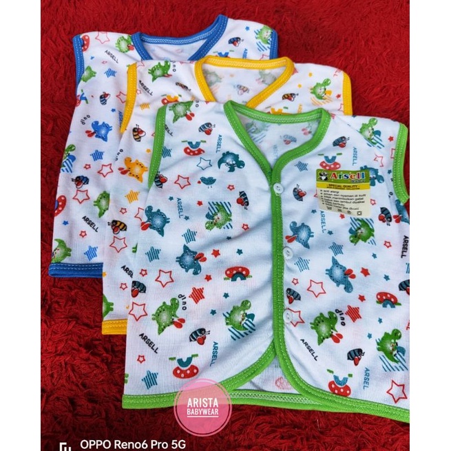 ARSELbaby - atasan baju bayi putih motif