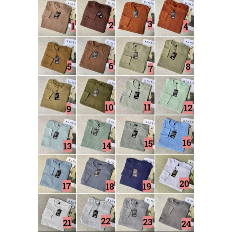 KAOS RIB PREMIUM LENGAN PANJANG // PART 1