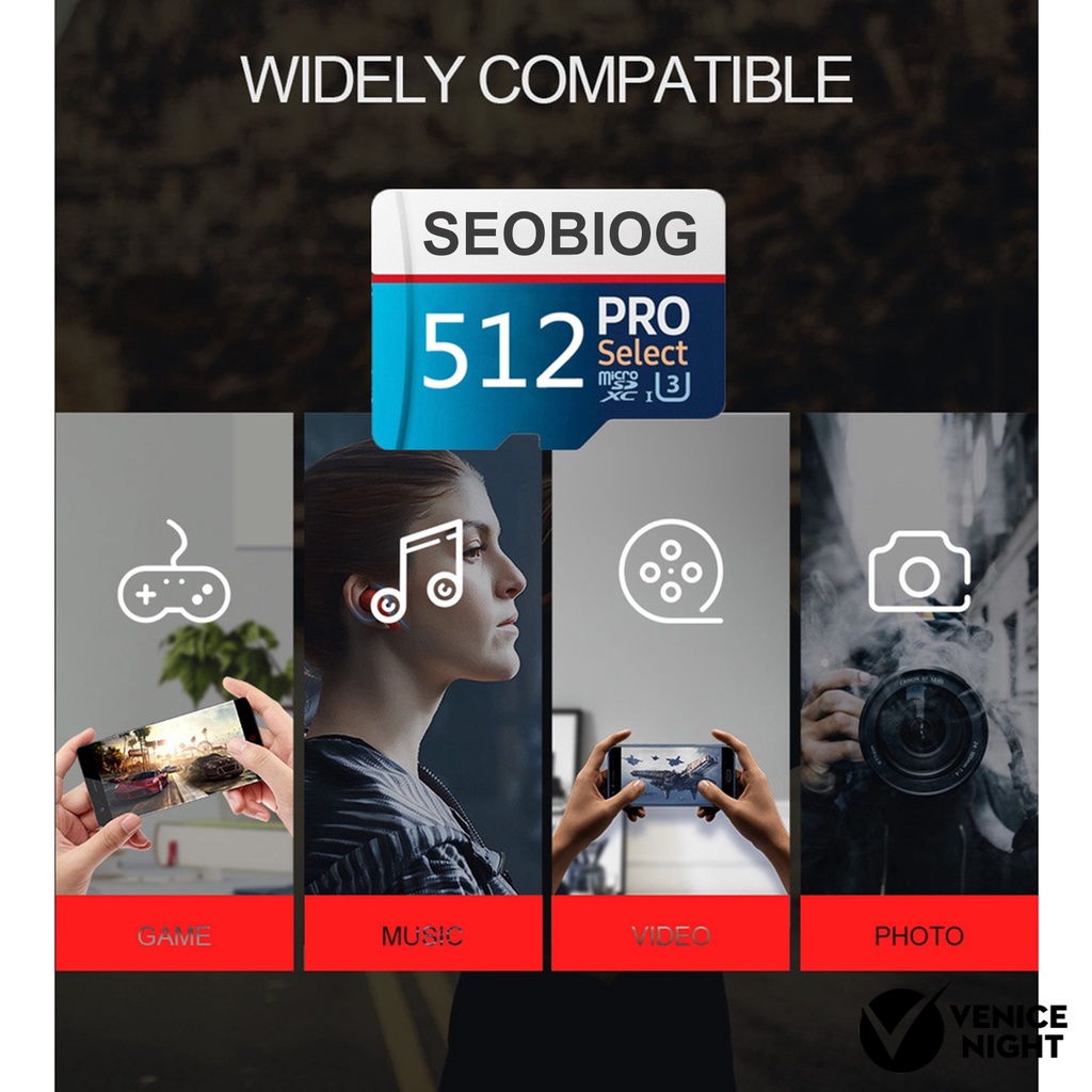 (SC) Seobiog Memory Card Micro SD TF 16G 32G 64G 128G 256G 512G 1T Bahan ABS Anti Air Untuk Handphone