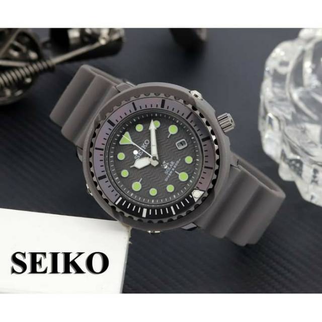 Jam Tangan Seiko pria Prospex padi Solar diver