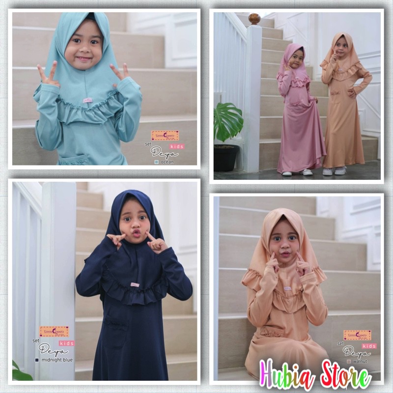 DEYA Kids Dress Gamis Set Anak Ori by EMMAQUEEN