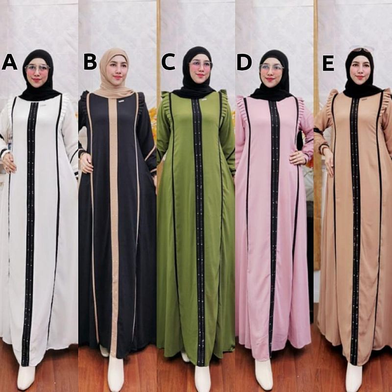 Abaya Jasmine Lebaran by M2Y Ceruty ZAHRA COLLECTION