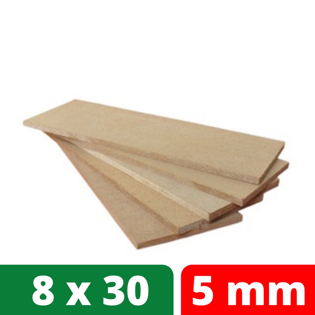 Papan MDF 5mm 8x30 cm
