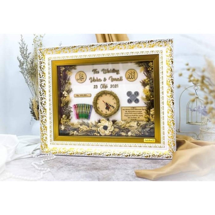 MAHAR RUSTIC JAM FIGURA EMAS MOTIF UKIR - 25X35 - 25X35