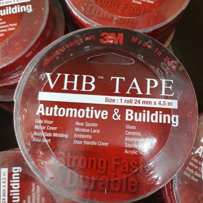 

HARGA SPESIAL Double Tape 3M VHB 24 mm x 4,5 m / Foam Tape / 3M Merah Original