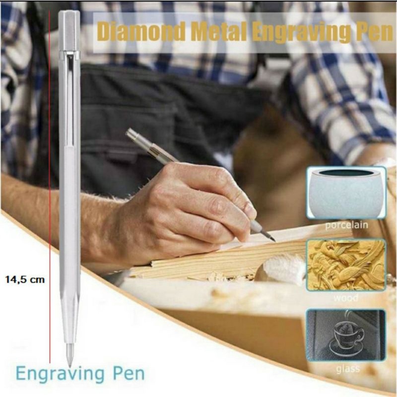 

Pena Ukir Tungsten Carbide Metal Tip Penggores Besi Kaca Keramik Kayu