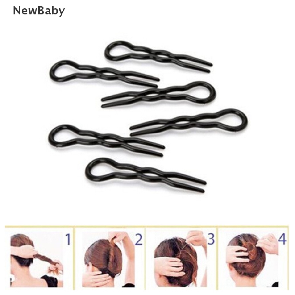 Newbaby Favorite 3 / 1 set Klip Spiral Magic Simple Aksesoris Rambut Wanita