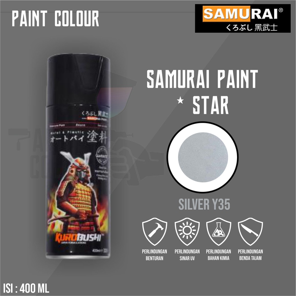 Samurai Paint Y35* Silver Cat Semprot/Pylox Helm/Motor/Gundam