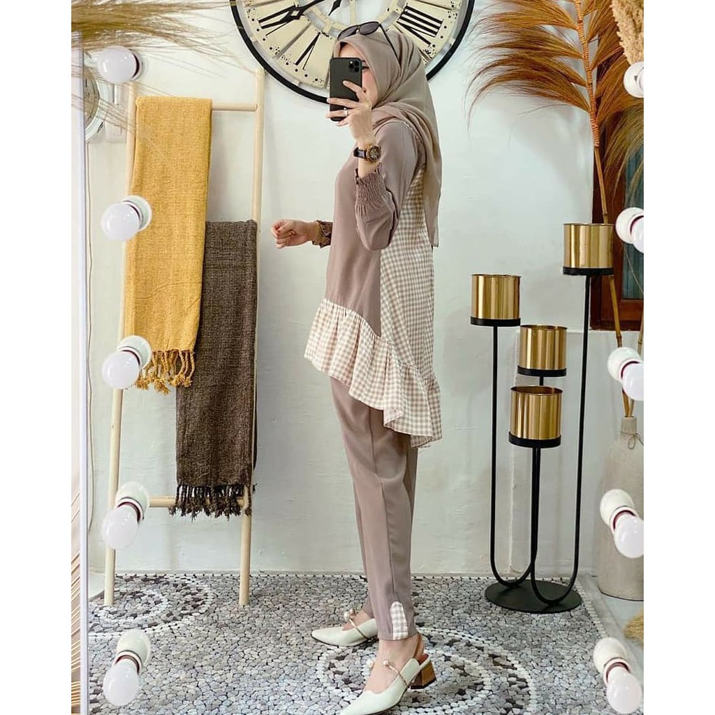 Razeta Set Baju Stelan Wanita Terbaru / Stelan Wanita Muslim / Stelan Murah / Kekinian-1