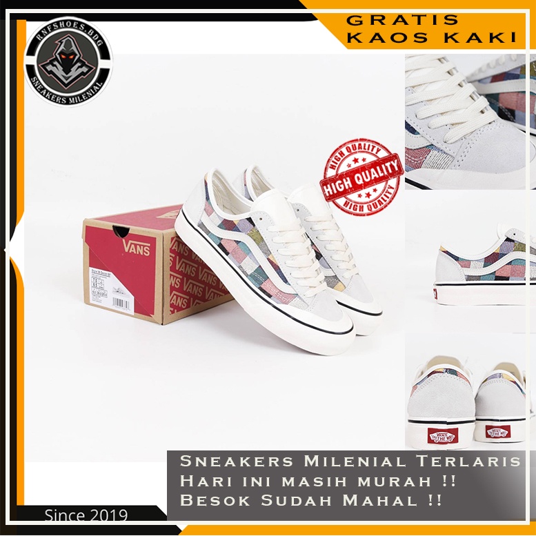 Vans Style 36 Decon SF Woven Checkerboard Multi Size 35-44 Made In China High Quality Bnib Sepatu Ka