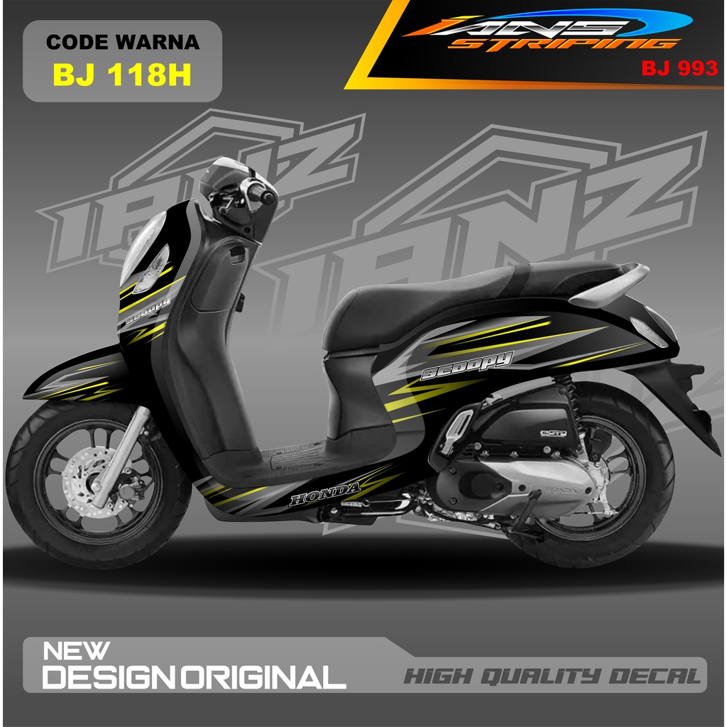 STICKER VARIASI HONDA SCOOPY FULL BODY / STICKER VARIASI SCOOPY MODEL TERBARU / STICKER ALL SCOOPY