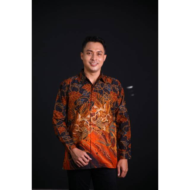 Bali Lestari |Batik Digital Pria Lengan Panjang