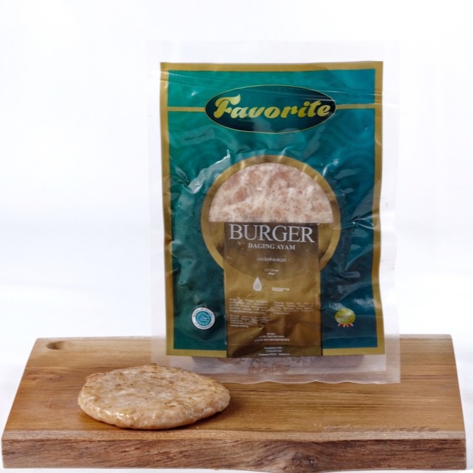 Daging Burger Ayam Premium Halal Favorite Chicken Burger Patty