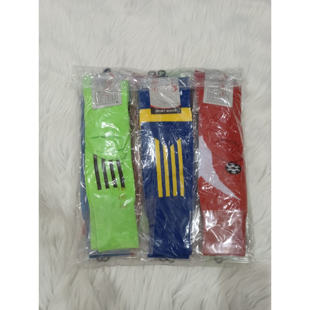 TERMURAH !!! ( 3 Pasang ) KAOS KAKI BOLA / KAOS KAKI FUTSAL