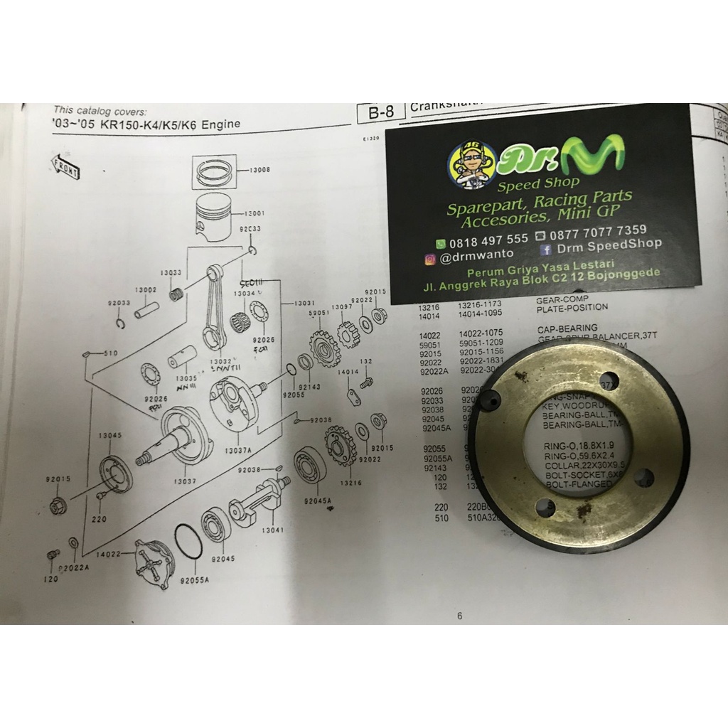 Seal Recever oil Kawasaki Ninja R RR Original