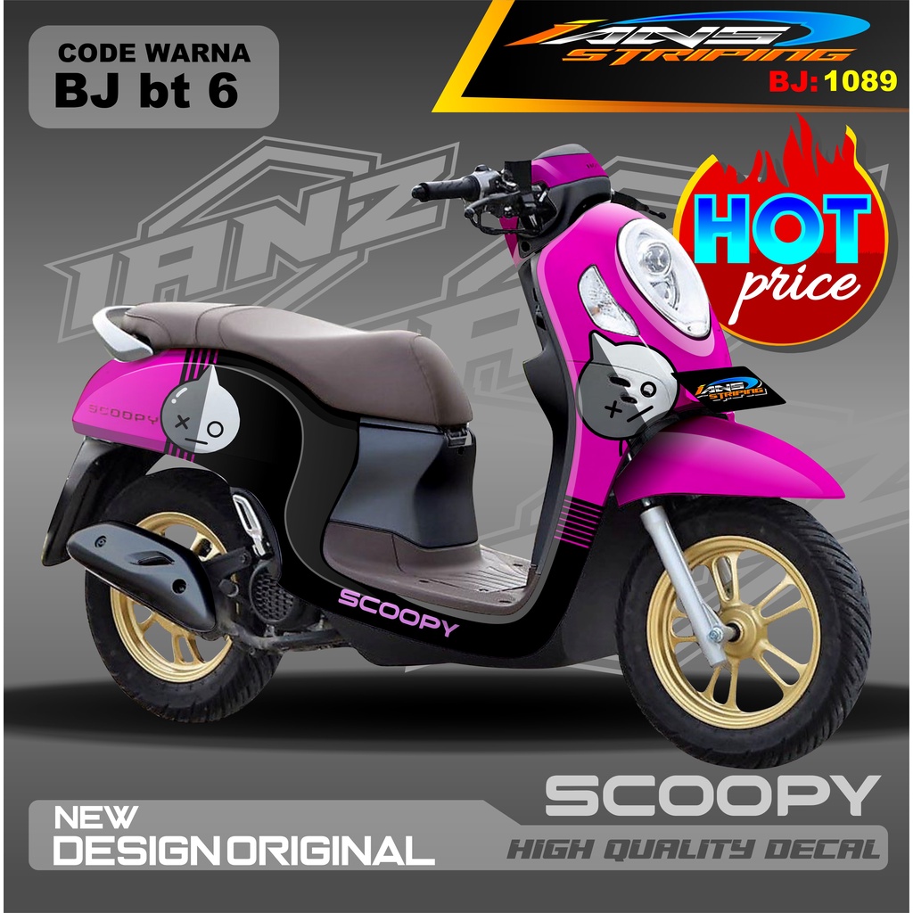 DECDAL STICKER HONDA SCOOPY FULL BODY / STICKER VARIASI SCOOPY MODEL TERBARU / STICKER ALL SCOOPY