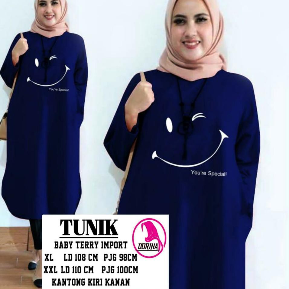 Kirim Langsung VW6L0 TUNIK SMILE SPECIAL/ TUNIK KAOS /TUNIK JUMBO /TUNIK KEREN / TUNIK IMPORT /TUNIK