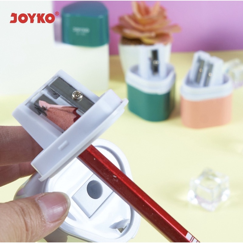 Joyko Rautan Serutan Sharpener 3in1 Penggerot Pensil Anak