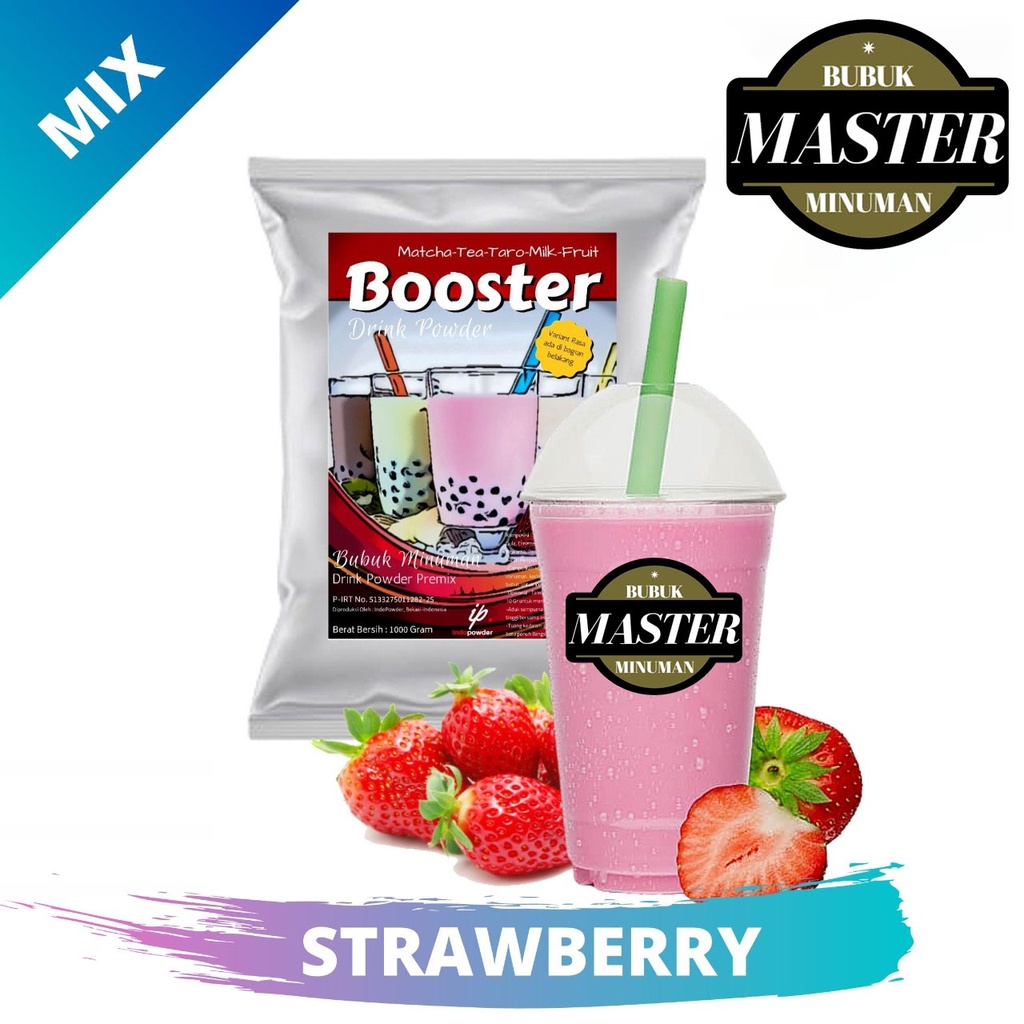 

Bubuk Minuman Strawberry 1Kg / Strawberry Powder 1Kg / Bubuk Strawberry 1Kg / Bubuk Minuman rasa Strawberry 1Kg