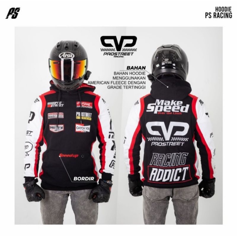 HOODIE PROSTREET ORIGINAL | HOODIE MOTOR PROSTREET RACING | NEW SEGEL BOX 100% ORIGINAL