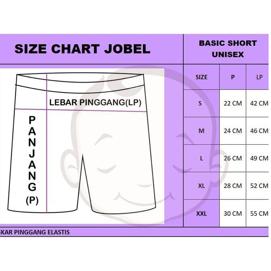 Jobel Shorts Hippo edition Boy 4Pcs Celana Pendek Anak Laki Laki