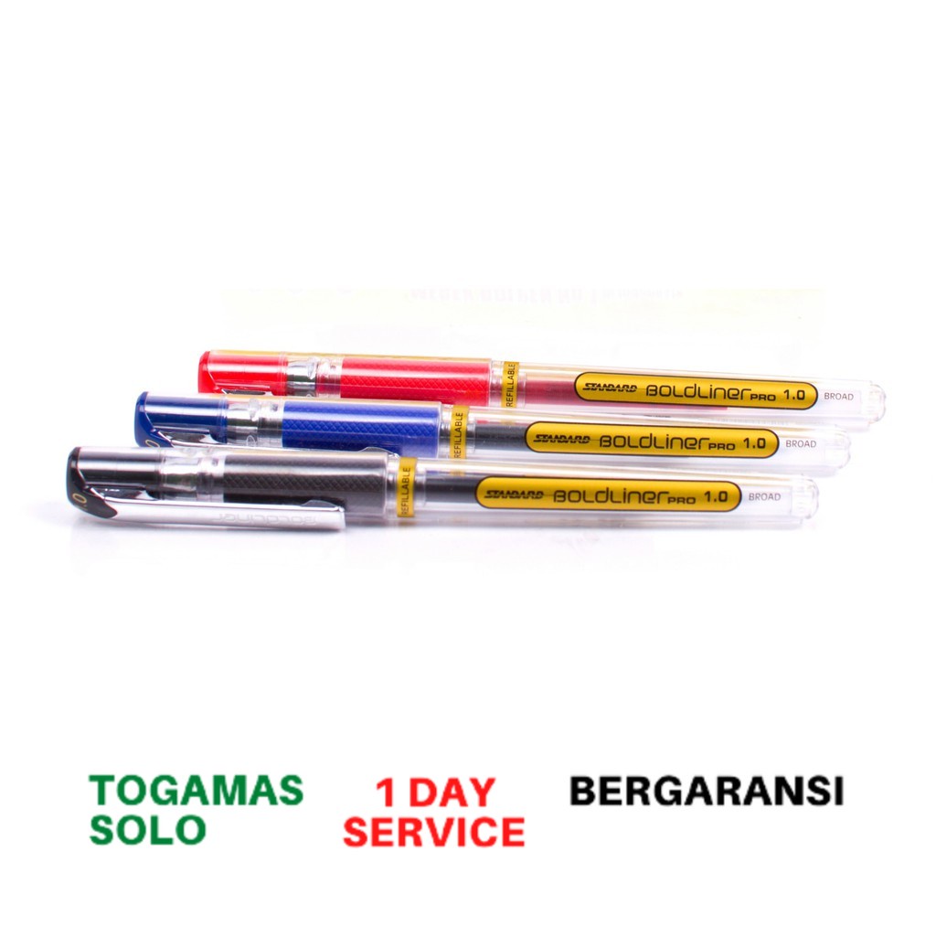 Jual Standard Pen - Boldliner PRO 1.0 / Satuan ( Pulpen, Pena ...