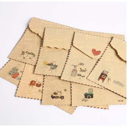 Vintage Airmail Style Envelope (10pcs)