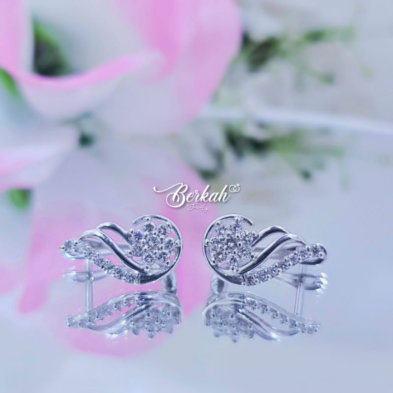 PROMO Anting giwang emas 70% berlian eropa 0,37 carat asli natural diamond