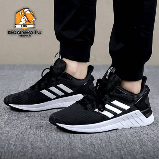 ADIDAS QUESTAR GRADE ORI Sepatu pria casual kasual hitam putih import pria laki-laki cowok murah COD