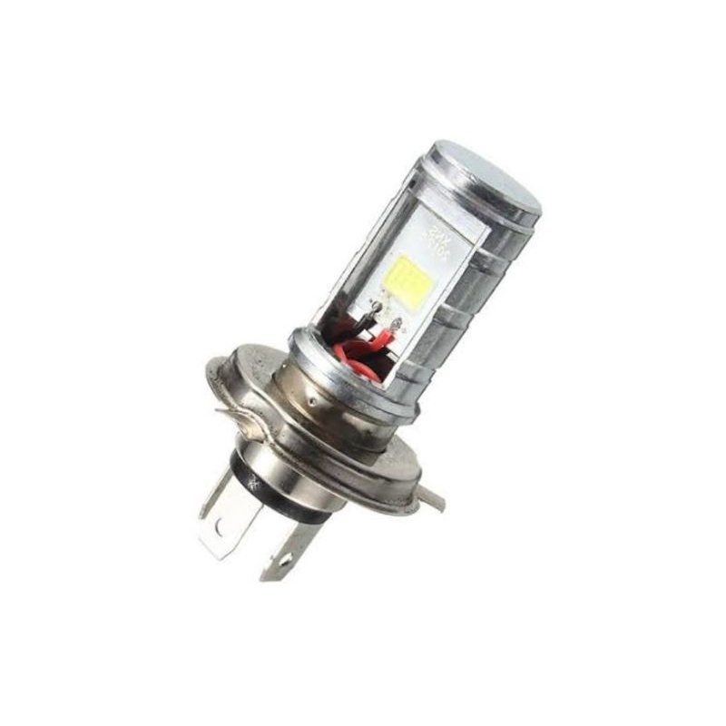 Lampu Depan Motor Led H4 Kaki3 2sisi 12v ACDC