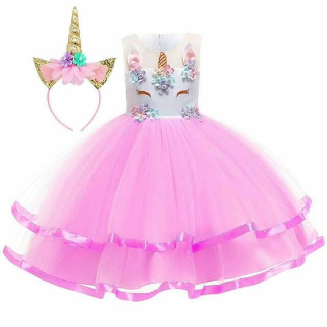 pink unicorn dress