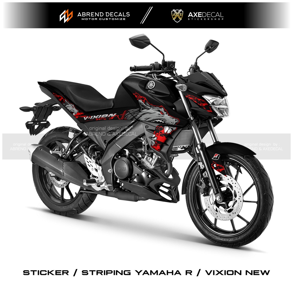 STRIPING YAMAHA VIXION R NEW SERIGALA / STIKER MOTOR VIXION BARU / STOCK DECAL