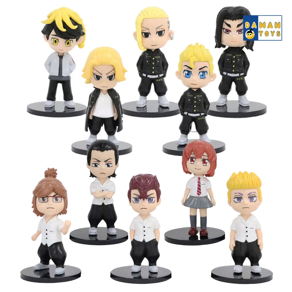 Tokyo Revengers Action Figure Anime Manji Geng , Touman Geng, Brahman Geng Manjiro Sano Mikey, Ken Ryuguji, Takemichi Hanagaki