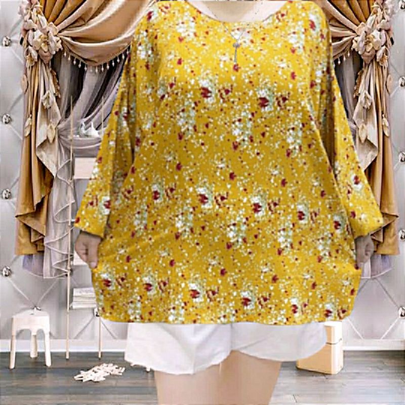 baju jumbo lengan panjang big size atasan lengan/tangan panjang jumbo wanita bahan rayon good quality