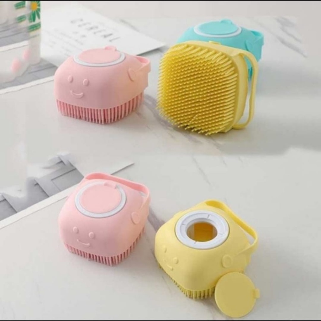 Sikat Badan Mandi Dispenser Silikon Bath Shower Brush Silicone Dispenser