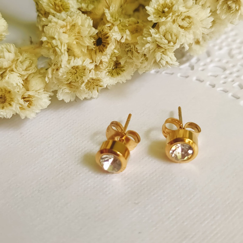 anting titanium clasic/ anting tusuk antikarat/ anting trendi terbaru/ anting murah gold