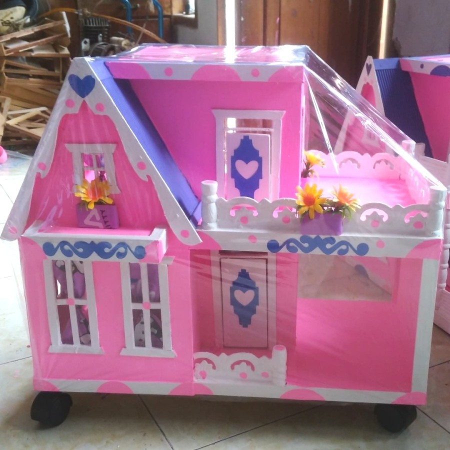 rumah rumahan barbie besar + garasi