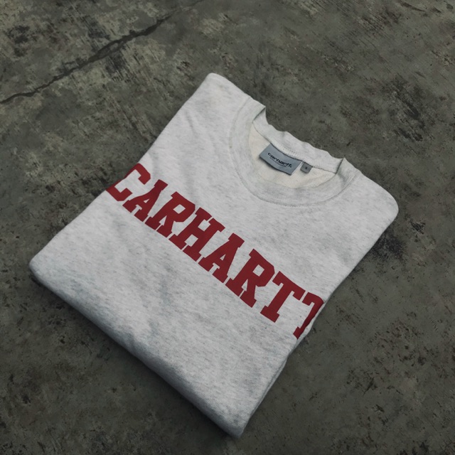 CARHARTT WIP COLLEGE SWEAT MISTY